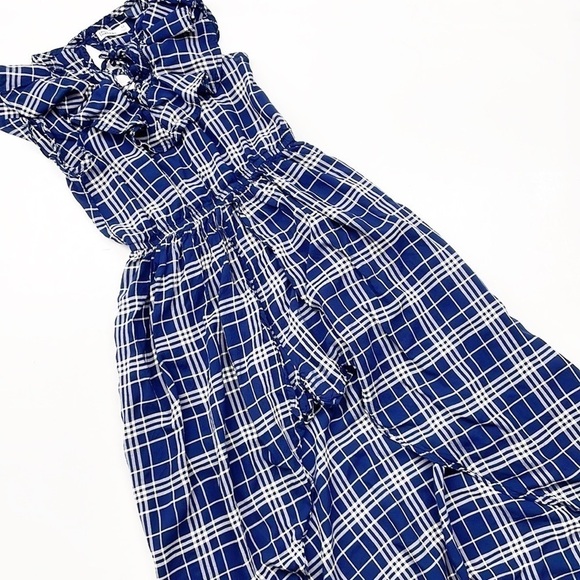 Epic Threads Big Girls Plaid Maxi-Overlay Romper - Picture 2 of 6